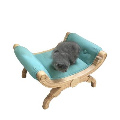 China High Quality Sustainable Dog Sofa Bed Home Indoor Wooden Pet Furniture Wooden Pet Bed for sale