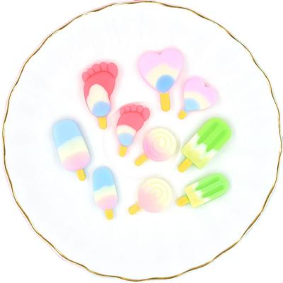 China New Product Food Ice Cream Design Resin Cabochon Artificial Cute Diy Accessories Decoration for sale