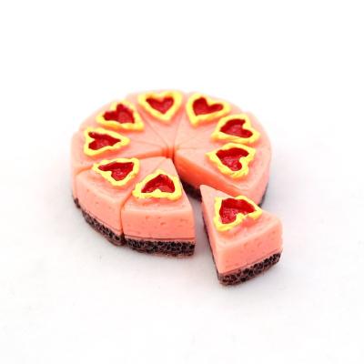 China China resin charms cream resin cake craft triangle pizza cake resin accessories for decoration for sale