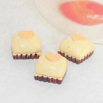 China Cute China Kawaii Resin Cake Simulation Love Cake Charms For DIY Phone Decoration Mud Making for sale