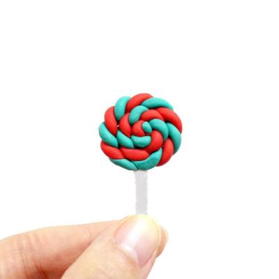 China China Top Fashion Christmas Candy Lollipop Sweet Shape Polymer Craft DIY Resin Crafts for sale