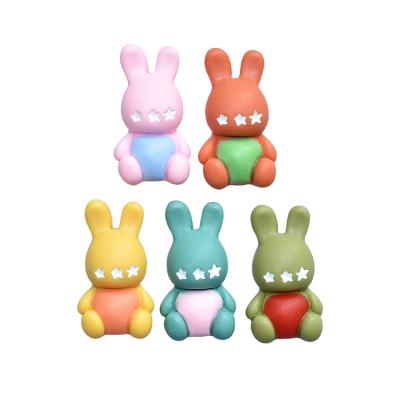 China China Kawaii cartoon rabbit resin crafts hot sale for hair clip jewelry diy accessories for sale