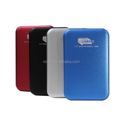 China Aluminum Aluminum Alloy 2.5 Inch Hdd Hard Drive Enclosure 3.0/2.0USB External Hard Disk Protect Enclosure SATA HDD for sale