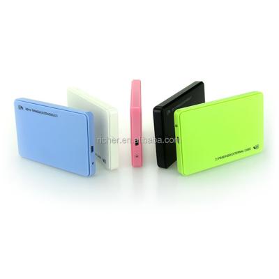 China Hard Drive USB2.0 Enclosure HDD 2.5inch Electronic Color HDD BOX 1TB 500GB sata 2tb2.5 internal plastic external portable