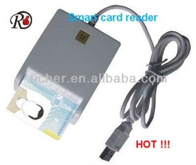 China Plastic smart card reader for bank card/ID card, best card swipe reader, shopping smart card reader for sale