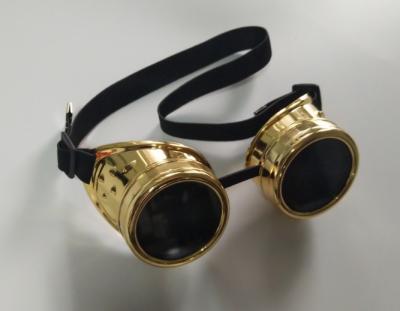 China Plastic+glass Colorful Kaleidoscope Goggles Plastic Steampunk Goggles for sale