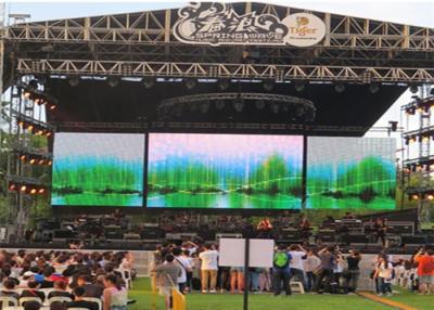 China Pantalla grande al aire libre delantera de la exhibición 6500cd/sqm Jumbotron del servicio P4.81 LED para el diseño rápido de la cerradura de la etapa en venta