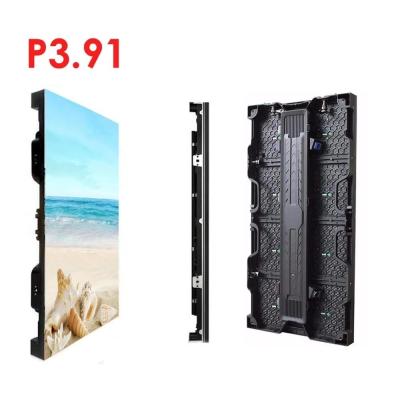 China Gabinete de alquiler de la pantalla LED IP40 P3.91 del fondo de etapa 1R1G1B en venta