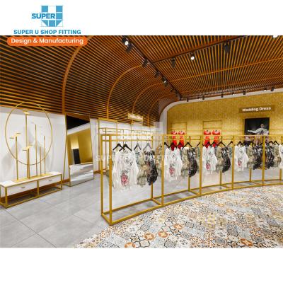 China MDF ladies garment shop interior design modern boutique interior design for sale