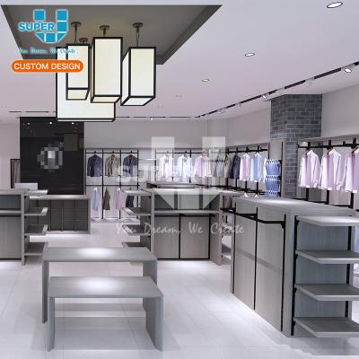 China MDF Mens Clothing Store Interior Design China Manufacturer Display for sale