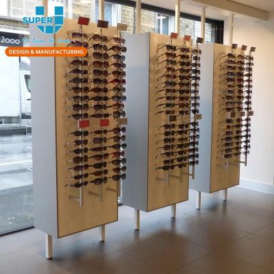 China Modern MDF Optical Frame Display Rack Glasses Store Furniture To Show Shop Optical Display Racks for sale