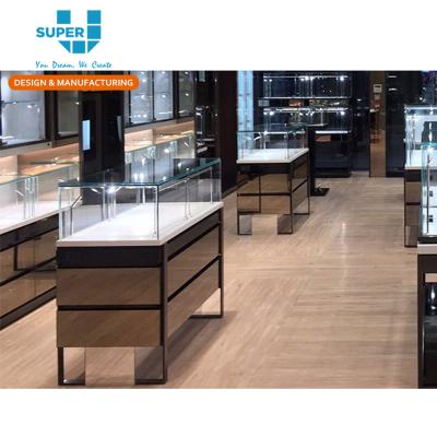 China Customized Design Fashion Jewelry Showcase Boutique Jewelry Display Showcase For Gold Jewelry Store for sale