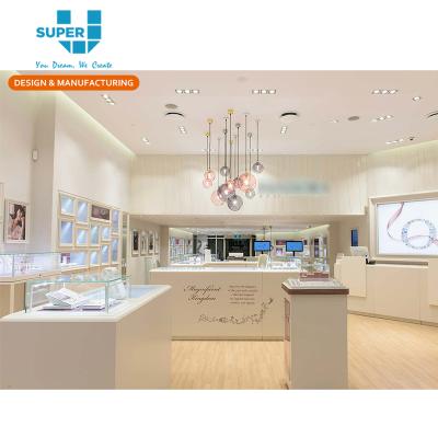 China Modern MDF Jewelry Interior Designers Retail Jewelry Store Interior Design in India for sale