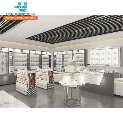 China MDF Perfume Retail Store Fittings Show Rack Store Display Furniture Showcase Fitout Perfume Store Interior Design for sale