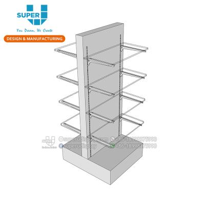 China Modern Style Floor Stand Pharmacy Display Shelves Gondola Retail Display Fixture Health Pharmacy Showcase for sale