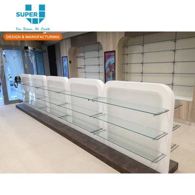 China Modern Style Pharmacy Rack Display Fittings Supplier Pharmacy Rack Design Display Racks For Pharmacy Shop Decoration for sale