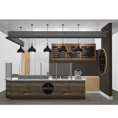 China Exquisite coffee shop fashion small coffee shop new design interior fancy brilliant ideas stores fittings decoration layout for sale