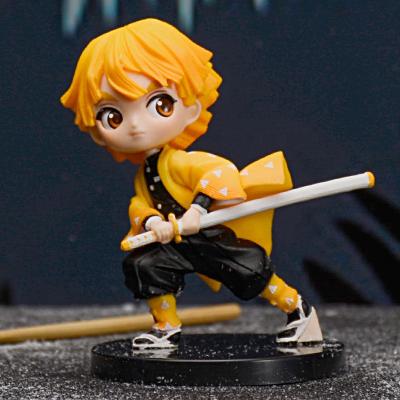 China Hot Pop Dolls New Products Q-version Mini Figuras Demon Slayer Anime PVC Action Model Figure Toys for sale