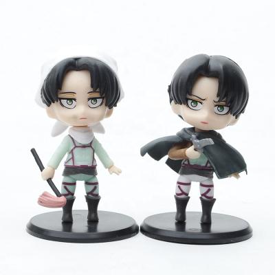 China Cartoon Toy Hot Sales Product Vinyl Toy Pvc Eren Yeager Mikasa Ackerman Toys Anime Action Number Attack On Titan for sale