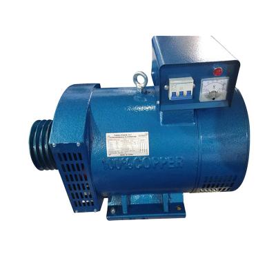 China STC three-phase AC brush pulley alternator. 7.5kw 10kw 12kw 15kw low rpm with AVR ST-7.5 for sale