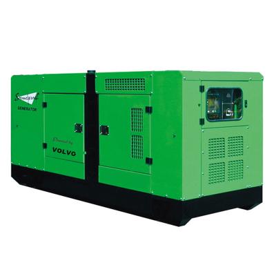 China Denyo type 220v/380v Volvo 80kw economical silent diesel generator with TAD530GE engine SZ V125GF for sale