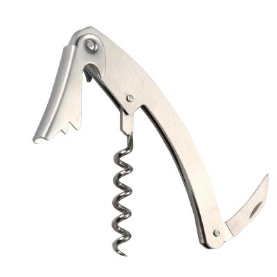 China Factory Wholesale High Quality Stainless Steel Red Wine Bottle Opener Waiter Lever Sanding Corkscrew for sale