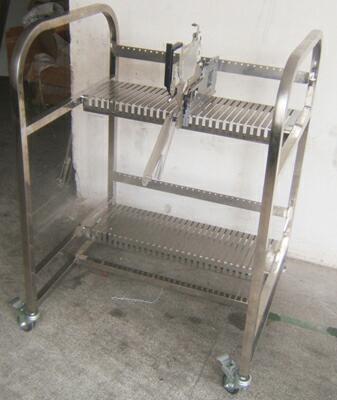 China Industrial Esd Feeder Storage Cart Panasonic Bm Feeder Trolley Stainless Steel for sale