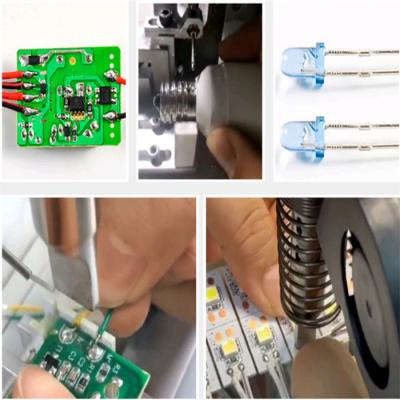 China 200W Micro Switch Connecting Wire Soldering Equipment Semi Automatic Te koop