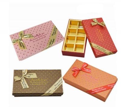 China Luxury Customized Empty Chocolate Boxes 8 Grids Chocolate Box for sale