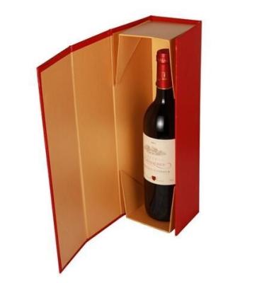 China 1 Bottle Foldable Wine Box Customized According To Any Color for sale