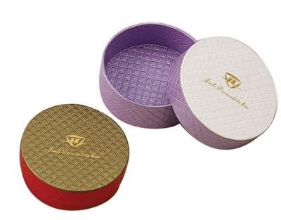 China Round Shape Cosmetic Packaging Box Cutomized Service Accepted for sale