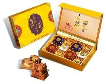 China Custom Size Accepted Food Packing Boxes Traditional Mooncake Box for sale