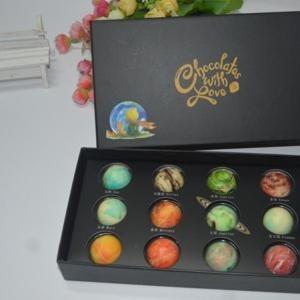 China High Rigidity Chocolate Packaging Box Black Shcok Resistant for sale