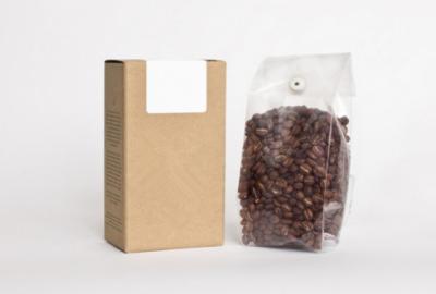 China cardboard brown or printed coffee packaging bags for sale