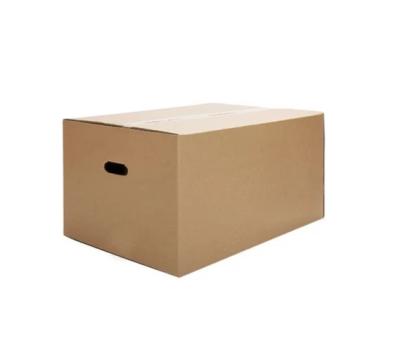 China moving brown carton box with handle for sale