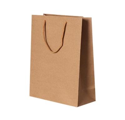 China recyclable custom brown kraft paper bag for sale