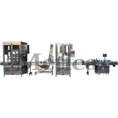 China Clothing Sunflower Oil Capping Labeling Machine Automatic Filling And Labeling Machine for sale