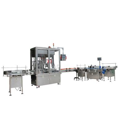 China PLC tomato sauce and similar automatic filling labeling machine viscous liquid capping line bottle processing line for food industry for sale