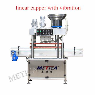 China MTCP-300 Automatic Linear Bottle Machine Plastic Bottle Capper Myanmar Detergent Bottle Capping Machine for sale