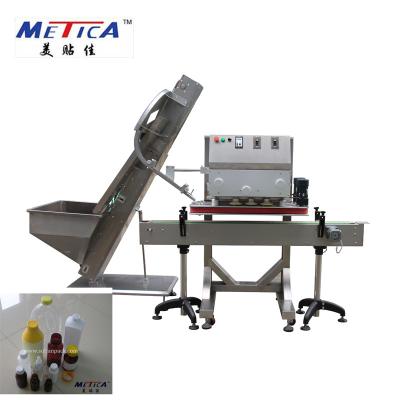 China Food bottle automatic linear plastic screw capping sealing machine for jar and shaft plastic capper for sale