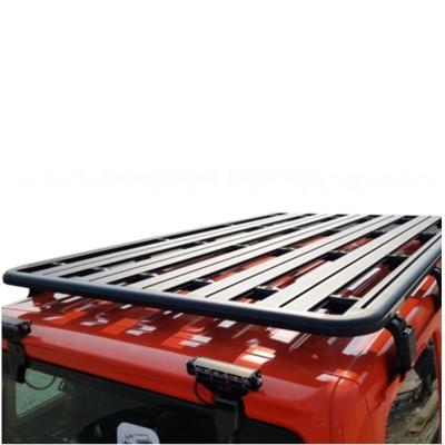 China Offroad Aluminum Gutter Mount Aluminum Roof Rack For Jeep Wrangler JL for sale