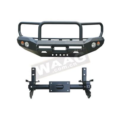 China Prado FJ120 4wd Prado FJ120 4wd Toyota Land Cruiser Steel Front Bumper Bull Bar For Metal Truck Offroad Accessories 4x4 for sale