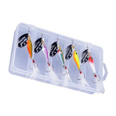 China TEUCER Quality 80mm TEUCER Quality 80mm Lure 13g Sequin Groundbait Fishing Lure Hook Spinner Chinese Artificial Hard Lure Bait TS-10 for sale