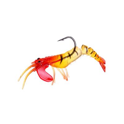 China 13g Lead Head Shrimp Wholesale Luminous Silicon Soft Soft Bait Artificial Silicone Bait Wobbler Sinking Soft Lure YE-18 for sale