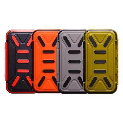 China Waterproof ABS TEUCER Double Sided Plastic Bait Hook Storage Box Luya Accessories Storage Box 16*9*4.5cm for sale