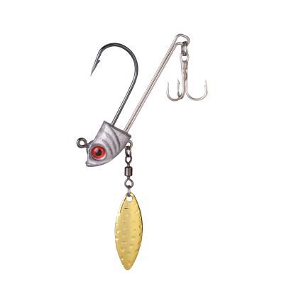 China Hot Products Hard Baits Metal Single Hook Shaped Spangle Baits Trout Bait Spoon Single Hook for sale