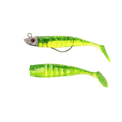 China 3pcs Per Set Handmade Creature Mount T Mount Long Tail Soft Lure YE-15 for sale