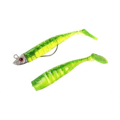 China Silicone Freshwater Bionic Simulation T Tail Game Soft Plastic Lure YE-15 for sale