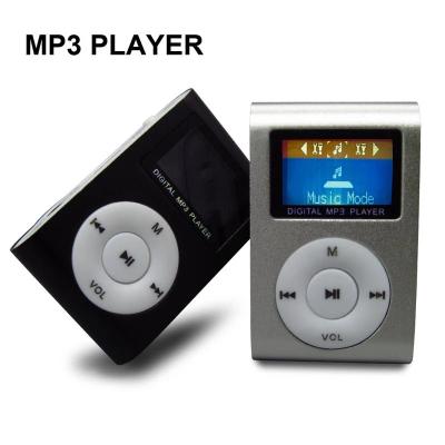 China Mini MP3 Card Free Sample Portable Media Player MP3 LCD Screen Manual With USB MP3 Cable Clamp for sale