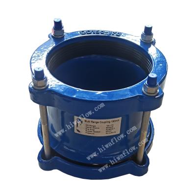 China Connector Hose Coupling Flexible Rubber Equal Ductile Iron Union Type zu verkaufen